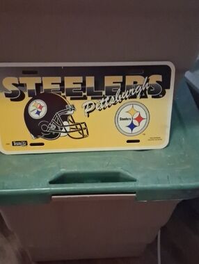 NFL Pittsburgh Steelers Yellow and Black License Plate